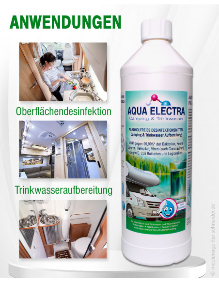 AQUA ELECTRA Camping & Trinkwasser - 1 Liter
