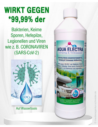 AQUA ELECTRA Camping & Trinkwasser - 1 Liter