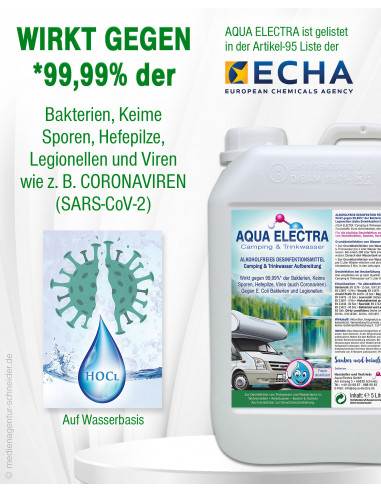 AQUA ELECTRA Camping & Trinkwasser - 5 Liter