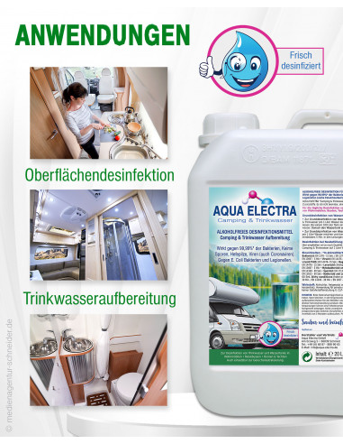 AQUA ELECTRA Camping & Trinkwasser - 20 Liter