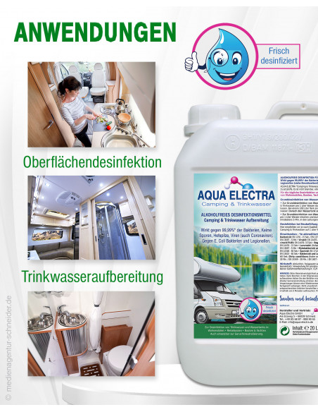 AQUA ELECTRA Camping & Trinkwasser - 20 Liter