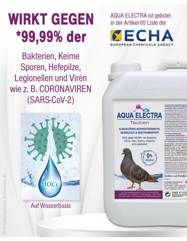 AQUA ELECTRA - Tauben - 5 Liter